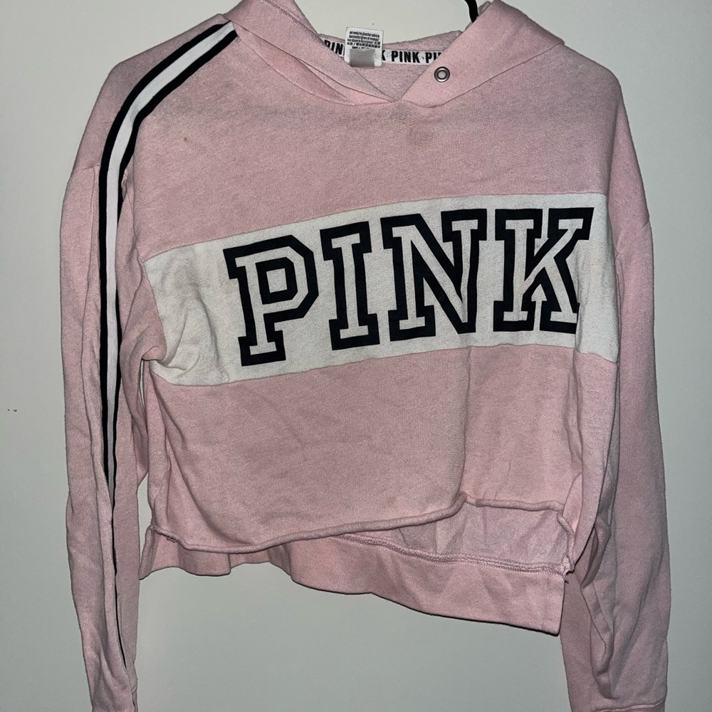 PINK cropped sweatshirt